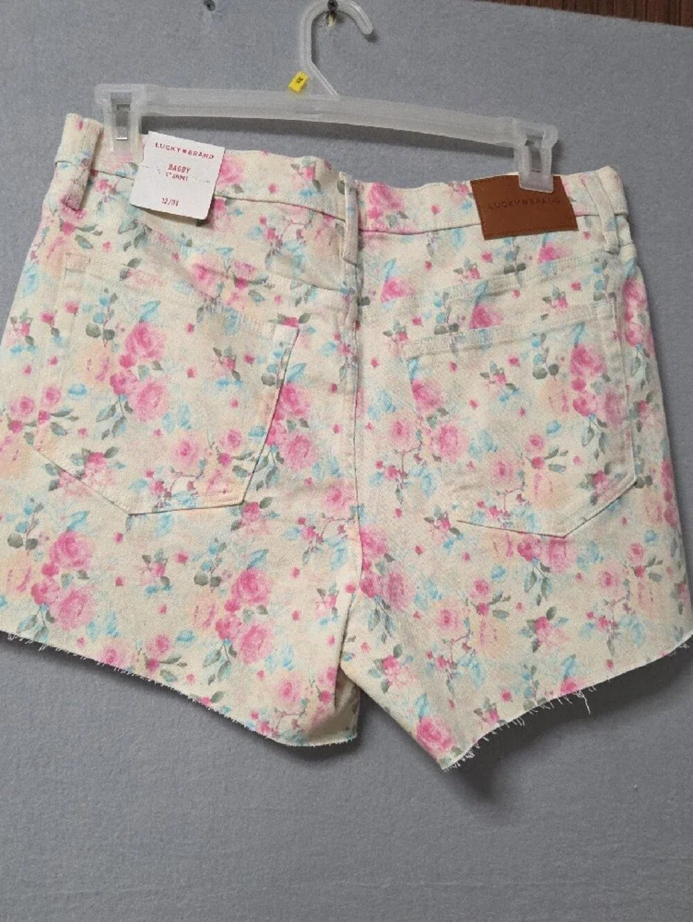 J.Crew Baggy Fit Floral Denim Shorts NWT Women’s High Rise Pink Blue Size 12/31.